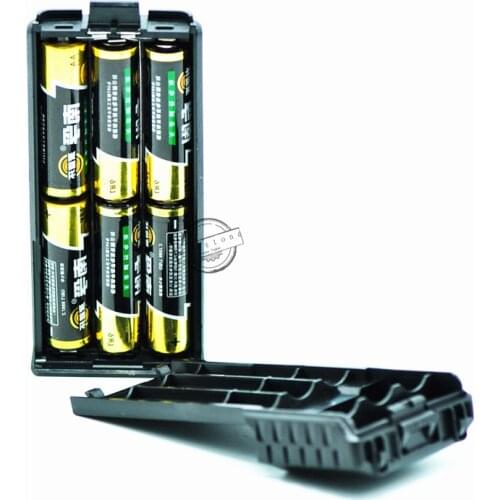 Baofeng uv-5r 3800mAh 6xAA Battery Case Shell Black For Portable Radio Two Way Transceiver Walkie Talkie Baofeng UV-5R TYT TH-F8