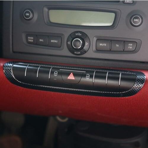 Car Decoration Cover Carbon Fiber Pattern Interior Trim Protection Shell for Mercedes Smart 451 Fortwo Car Styling Accessories