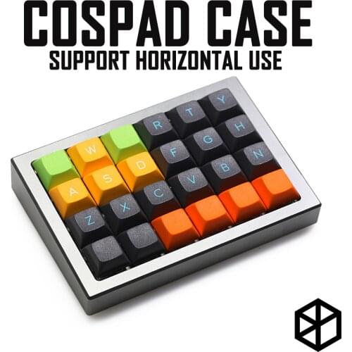 Anodized Aluminium case for cospad xd24 custom keyboard acrylic panels diffuser can support horizontal use