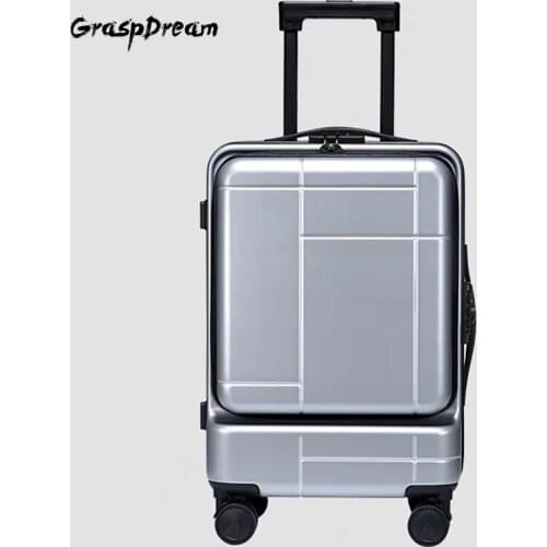 New business brand 20"24" inch tide trolley suitcase universal wheel large capacity boarding password carry on travel luggage