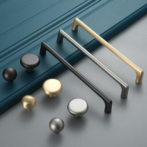 Long Handle Black Modern Cabinet Drawer Pull, European Shoe Cabinet Wardrobe Locker Bedroom Bedside Table Wine Cabinet Knob