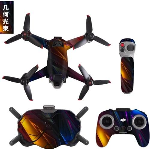 DJI FPV Drone Casing Protective Luxury Fluorescent Sticker Skin Cover Waterproof Sticker （Full set） Spare For DJI FPV