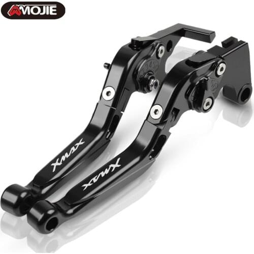 For Yamaha X MAX 125 200 250 400 2017 2018 XMAX Motorcycle CNC Adjustable Foldable Extendable Scooter brake Clutch lever X-MAX