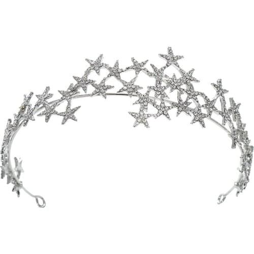 Fairy Star Tiara Bridal Wedding Crown Hair Accessory