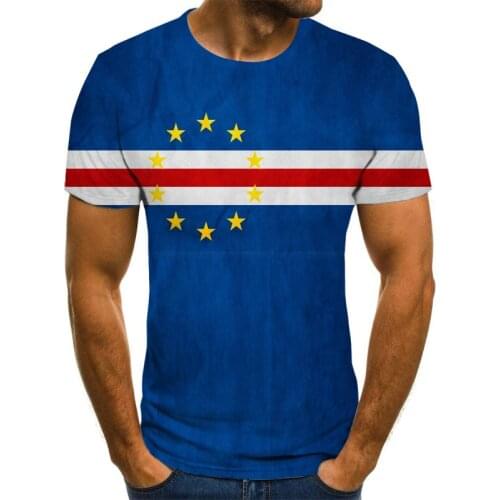 Print 3d National flag graphic t shirts oversize ropa hombre casual short sleeved t-shirt men folk-custom Retro o-neck T-shirt