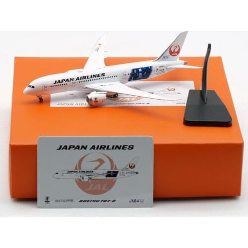 1:400 Scale B787-8 JA841J JAL Japan Airline Model Alloy Collectible Display Toy Airplane with Landing Gears about 14.2CM