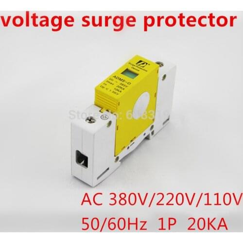 5 pieces/lot) 1P 20KA 220V 385V AC Household Low-voltage Lightning arrester SPD surge protection device