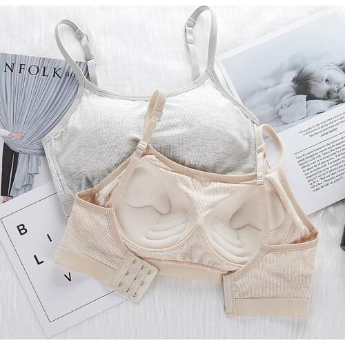 Underwear Women Gather No Steel Ring Lingerie Bra Tube Top Wrapped Chest Beauty Back Actival Cotton Breathable Thin Section