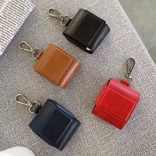 Luxury Business Leather Earphone Case for Airpods Wireless Headphone Cover for Apple AirPods 2 Case Airpods Accessories