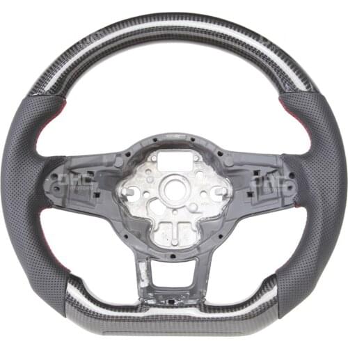 Real Carbon Fiber Steering Wheel Compatible for Volkswagen GTI