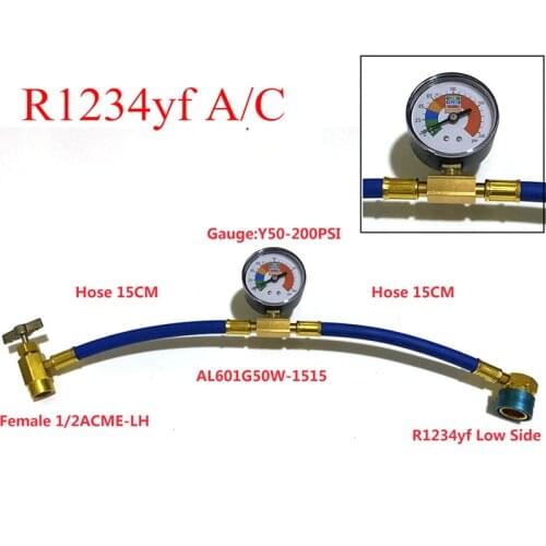 Self-Sealing R1234yf Car Refrigerant Recharge Hose A/C Recharge Refrigerant Can Tap