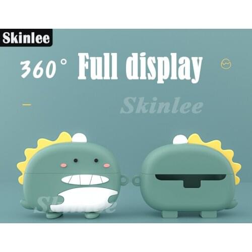 Skinlee For SONY WF1000XM4 Case 3D Design Dinosaur Shockproof Protector Cover For WF-1000XM4 Headphone Accessories Full Cover