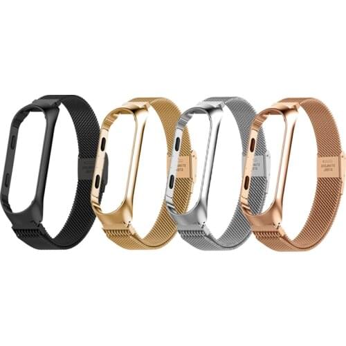Smart Watchband for mi band 3 4 Bracelet Metal Wrist Strap for xiaomi mi band 4 3 pulseira Sport Watch Strap for Miband 4 3