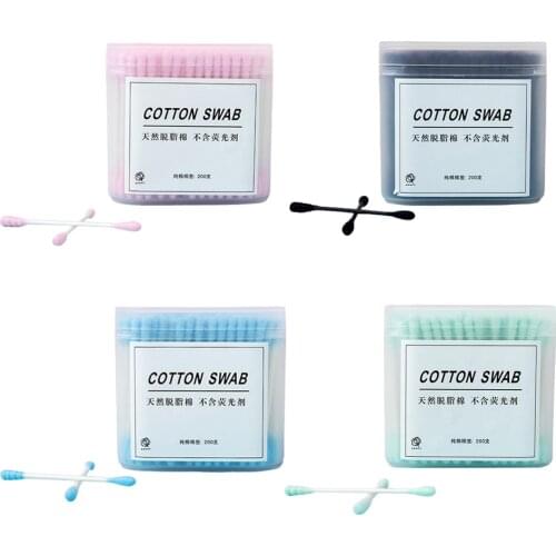 Cotton Swabs Paper Sticks Cleaning Buds Ears Supplies Makeup Tools 200X