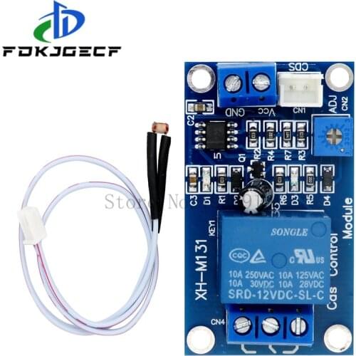 XH-M131 DC 5V / 12V Light Control Switch Photoresistor Relay Module Detection Sensor 10A brightness Automatic Control Module