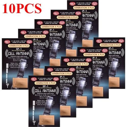 10cs Cell Phone Signal Boosters Gen X Antenna Booster Improve Signal Antenna Booster Stickers For Camping Ski