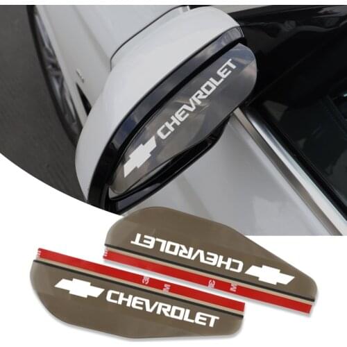 2Pcs Car Rearview Mirror Shade Rainproof Cover For Chevrolet Cruze Captiva Tahoe Traverse Equinox Malibu Impala Sonic Suburban