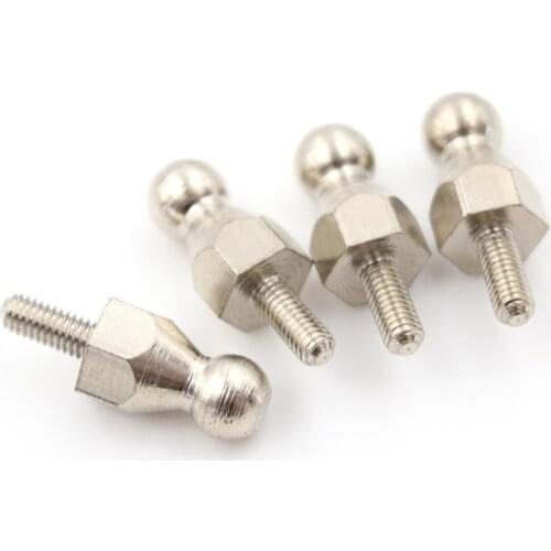4PCS 08021 HSP Shock Ball Mount For RC 1/10 Model Car Spare Parts Sliver