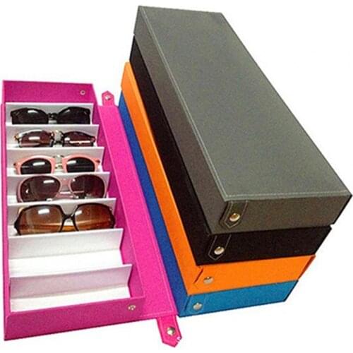 8 Grid Sunglass Glasses Storage Case High Capacity Eyeglasses Display Glasswear Box Tidy Tool Travel Storage Box Display