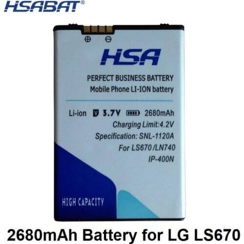 HSABAT 2680mAh IP-400N Phone Battery Use for LG OPTIMUS M/C/U/V/T/S/1 VM670 LS670 MS690 P500 P509 P503 P520