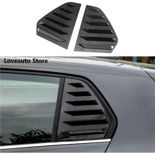Car Rear Window Triangle Shutters Cover Trim Decoration Sticker for Volkswagen VW Golf 8 MK8 2020 2021 Car Accessories