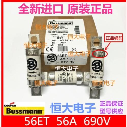 BUSSMANN BS88:4 56ET ceramic fuse 56A 690V import delay fuse in the United States