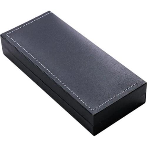 2 pcs Black Luxury Gift Box Packaging Business Ball Pen Pen Box PVC Hard Flip Gift Box Customized 2 colors