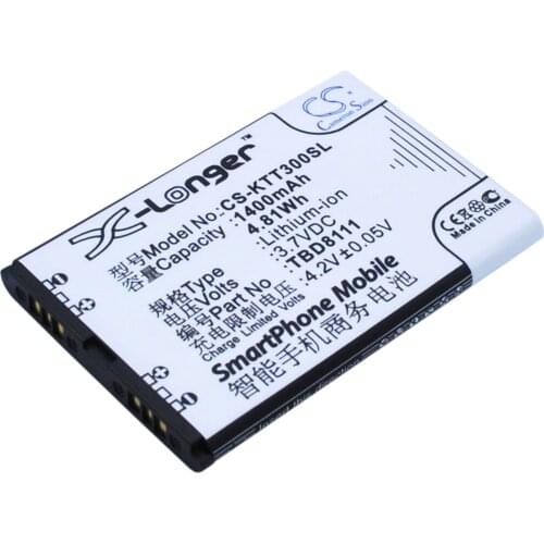 CS 1400mAh / 5.18Wh battery for K-Touch D5800, E339, E359, T300, W366, W606 TBD8111