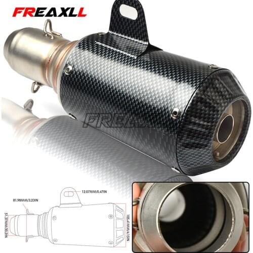 36-51mm Carbon Fiber Motorcycle Exhaust Muffler Modified Exhaust Pipe For Suzuki GSX-R GSXR 600 750 1000 K1 K2 K3 K4 K5 K6 K7 K8