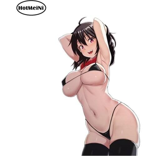 HotMeiNi Sexy Car Sticker Cartoon Beautiful Girl Vinyl Car Decal Graphics Window Wiper Tailgate Waterproof Car Accessories