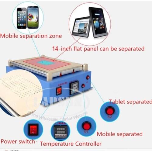 Max 13 inch Metal Body Built-in Vacuum Pump Mobile Phone Pad LCD Glass Screen Separator Machine Glass Repair Tool Device (968Q)
