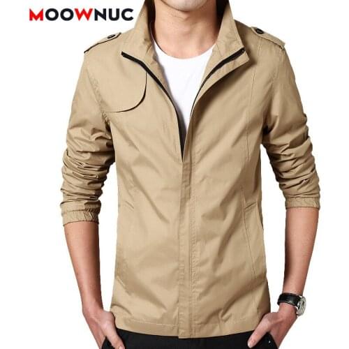Mens Jackets Coats Overcoat Windproof 2020 New Thin Spring Autumn Windbreakers Solid Mens Clothes Female Hombre Casual MOOWNUC