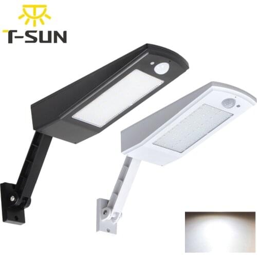 48 LED 900LM Outdoor Lighting PIR Sensor Motion 4 Modes Adjustable Rotable Pole for Garden Wall Solar Lamp