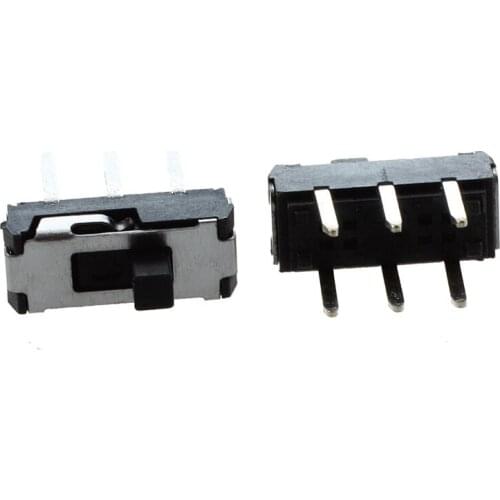 New 20 Pcs On/Off/On DPDT 2P2T 6 Pin Vertical DIP Slide Switch 9x4x3.5mm