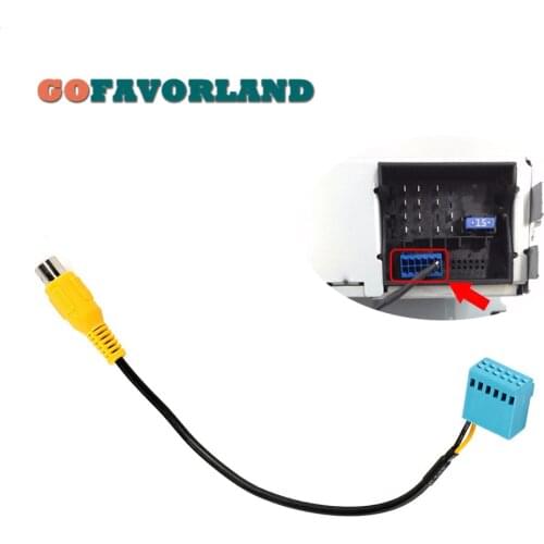 MIB RCD330 RCD330G Radio Rear View Camera RVC Cable Adapter For Volkswagen Golf Jetta 5 6 MK5 MK6 Passat B6 Touran Tiguan