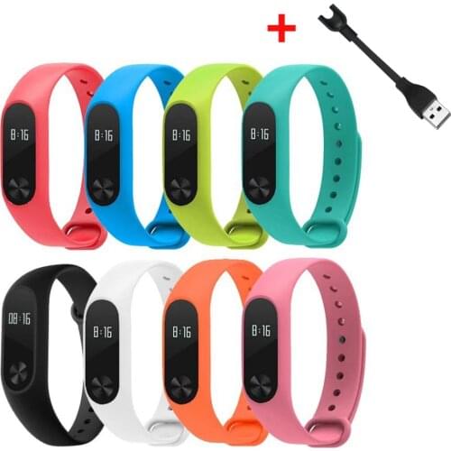 Wrist Strap for Mi Band 2 Replacement Charging Cable USB Charger for Xiaomi Mi Band 2 Bracelet Pulseira for Mi Band 2 Wristband