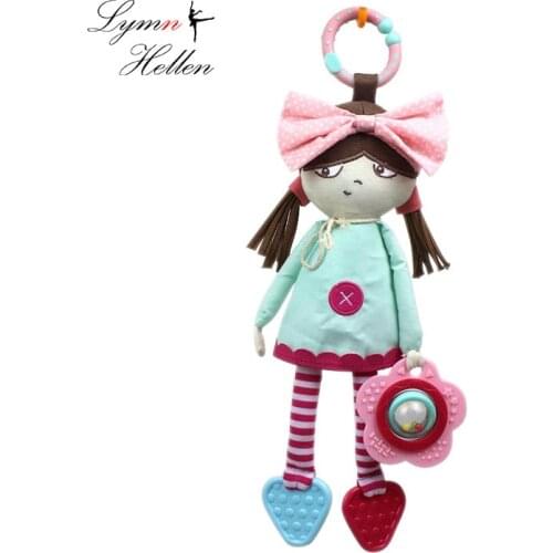 Happy Monkey best sale 40cm baby teethers plush stuffed appease doll toys car bed soft hanging teeth cute polly girl toys