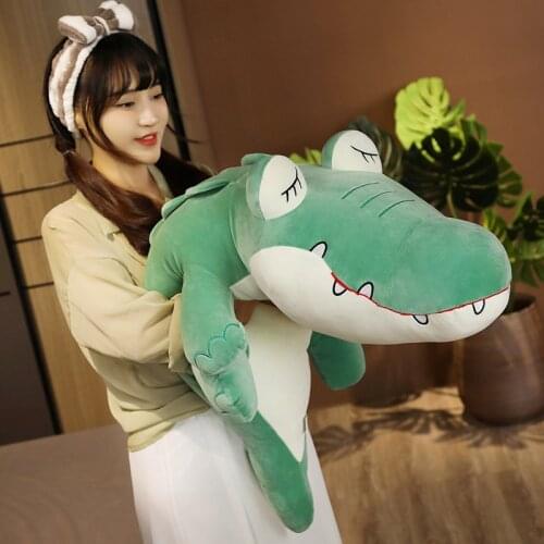 Nice Huggable Simulation Crocodile Plush Toys Stuffed Soft Animals Plush Cushion Pillow Doll Home Decoration Gift for Children