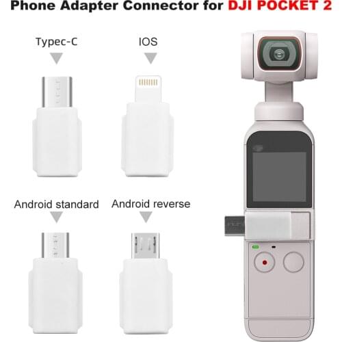 Phone Adapter Connector for DJI Osmo Pocket 1/2 TYPE-C IOS Micro USB Data Connector Interface Handheld Gimbal Camera Accessories