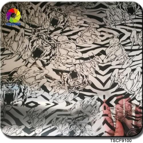 TSCF9100 Tiger Width 1m 10SQM Water Transfer Printing Film Hydro Printing Films