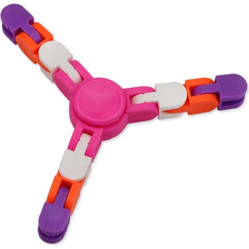 ODILO 1PCS Bicycle Track DIY Joint Rotating 3-Angle Fingertip Joint Gyro Decompression Toy