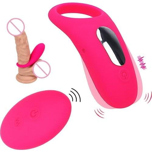 Vibrating Cock Ring Penis Ring Clit Stimulator Delay Ejaculation Clitoris Stimulator 9 Speed Sex Toys for Men Couple