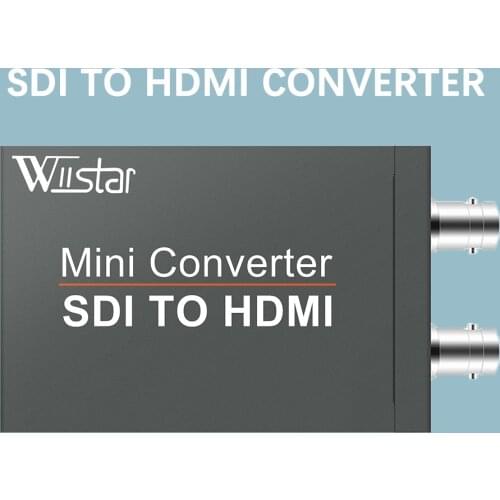 Wiistar SDI to HDMI Converter SD/HD/3G-SDI with SDI Loop Out BNC to HDMI Adapter 720P 1080P for HDTV Monitor Free Shipping