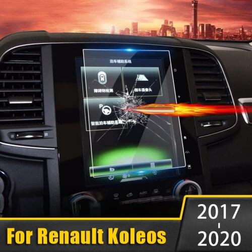 Car Screen Protector Film For Renault Koleos 2017 2018 2019 2020 Tempered Glass Car Navigation Screen Protective Film Sticker
