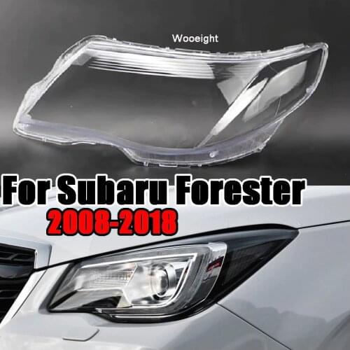 Wooeight Front Light Lens Shell Headlamp Cover Transparent Lampshade Lamp Glass Mask Fit For Subaru Forester 2008-2012 2013-2018