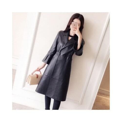 2021 Women Spring Genuine Real Sheep Leather Jacket R8