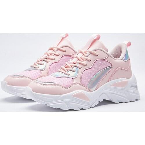 2020 New Women Sneakers Pattern Spring Summer Style Wedge Shoes New Fashion Shoe Brand Design Zapatillas Mujer Casual Shoes