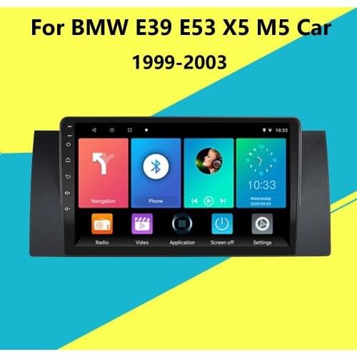 2 Din Android Car Multimedia Player For BMW E39 E53 X5 M5 Car 1999 2000 2001 2002 2003 Head Unit with Frame Autoradio GPS Navi