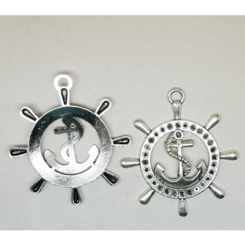 45x50mm Vintage Anchor Charms For Necklace Bracelet Earring Keychain Alloy DIY Jewelry Making Accessories Wholesale