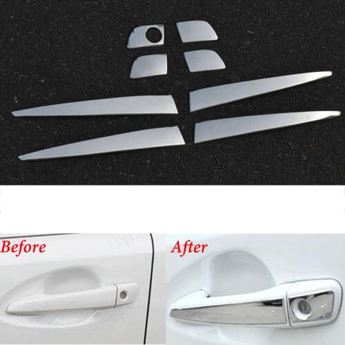 Fit For Lexus CT200h RX270/ES250 GS350/450 IS250/350 8pcs Car Chrome Stainless Out Door Handle Cover Trim Styling Sticker